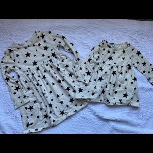 Star dresses sister matching